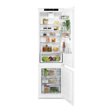 Electrolux ENS8TE19S Beépíthető Alulfagyasztós hűtőszekrény, E,213.8L/62.4L,Nofrost,35 dB,Szél: 54 cm,Mag: 188.4 cm,Mély: 55 cm