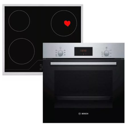 Bosch HBF133BR0 Beépíthető Sütő + HOMEFORT HFBK64T2B Beépíthető Kerámia főzőlap