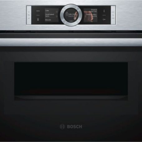 Bosch CMG656BS1 Beépíthető Sütő és Mikrohullámú Beépíthető Sütő,45 L,Teleszkópos sütősín nélkül,Katalitikus