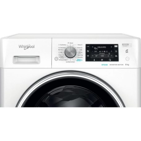 Whirlpool FFD 8489 BCV EE Elöltöltős gőzfunkciós mosógép A,8 kg,Normál mélység,1351 ford/perc,78 dB Inverter motorral,Gőzfunkcióval