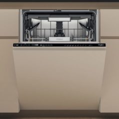   Whirlpool W7I HP40 L Beépíthető mosogatógép, 15 teríték,9,5 L,9 prog.,40 dB,C,Felső evőeszk.,60 cm,Digit.kijelző, Autom.ajtónyit.