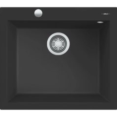   Elleci Quadra 105 AUTOMATA G40 Nero Gránit mosogatótálca (LGQ10540AUT) Munkalapra szerelhető