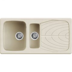   Elleci Master 475 G62 Bianco Antico Gránit mosogatótálca (LGM47562)Munkalapra szerelhető