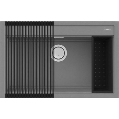 Elleci Best 130 Szett Best Workstation M73 Titanium Gránit mosogatótálca (LMB13073K2) Munkalapra szerelhető