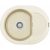 Elleci Easy Round 600 G62 Bianco Antico Gránit mosogatótálca (LGYR6062)Munkalapra szerelhető