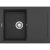 Elleci Easy 135 M70 Nero metal Gránit mosogatótálca (LMY13570)Munkalapra szerelhető