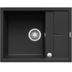   Elleci Unico 125 AUTOMATA G40 Nero Gránit mosogatótálca (LGU12540AUT) Munkalapra szerelhető