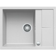   Elleci Unico 125 AUTOMATA G68 Bianco Gránit mosogatótálca (LGU12568AUT) Munkalapra szerelhető