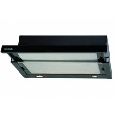   Cata TF-2003/60 LED BLACK GLASS Beépíthető Kihúzható páraelszívó LED világítás  1 db motor, 340 m3/h,  46-57 dB zajszint,  60 cm széles,  C Energiaosztály