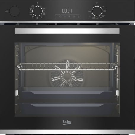 Beko BBIS13300XMSE Beépíthető Sütő 9 funkcióval,72 L,Teleszkópos sütősín