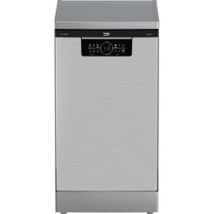   Beko BDFS26046XQ Szabadonálló mosogatógép, 10 teríték,8.9 L,6 prog.,44 dB,C,Alsó evőeszk.,45 cm,Digit.kijelző, Autom.ajtónyit.