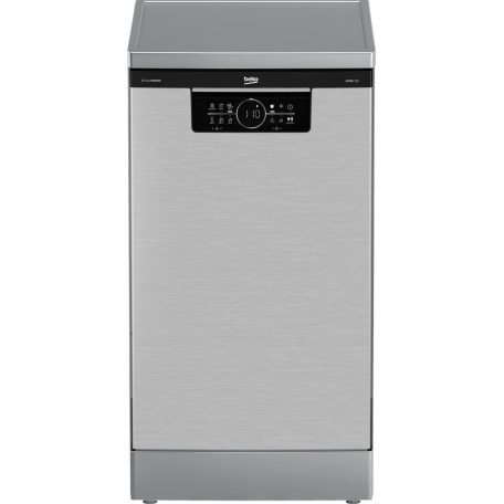 Beko BDFS26046XQ Szabadonálló mosogatógép, 10 teríték,8.9 L,6 prog.,44 dB,C,Alsó evőeszk.,45 cm,Digit.kijelző, Autom.ajtónyit.