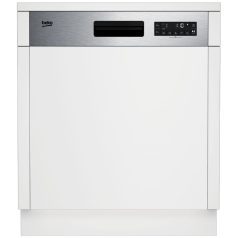   Beko BDSN28530X Beépíthető mosogatógép, 15 teríték,9.9 L,6 prog.,45 dB,D,Felső evőeszk.,60 cm,Digit.kijelző, Autom.ajtónyit.