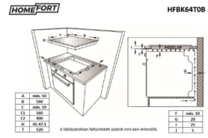 HOMEFORT kerámia főzlap beépítése